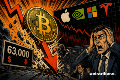 Bitcoin below $63,000 : The tech crash shakes crypto