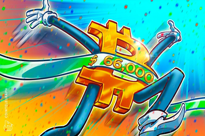 Bitcoin price gains to $66.3K as range breakout attempt sparks one-month high
