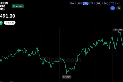 Bitcoin Price Holds October Gains After Two Surges Above $86K