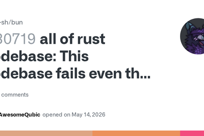 Bun Rust rewrite: 