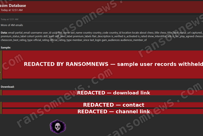 Chess.com Leak Exposes 7.3M Users, Evidence Points to Scraping