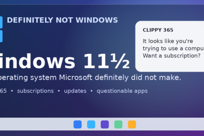 Definitely not Windows (Win 11 parody)