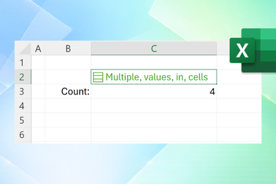 Excel now supports multiple values in a single cell