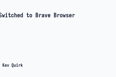I Switched to Brave Browser