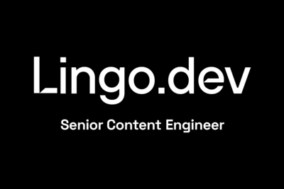 Lingo.dev (YC F24) is hiring a senior content engineer (Remote, worldwide)