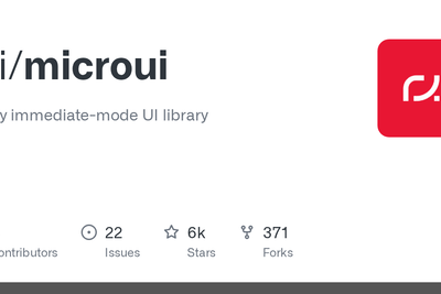 MicroUI – A tiny, portable, immediate-mode UI library written in ANSI C