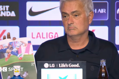 Mourinho prints out 'red card' incidents after Real lose derby