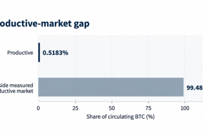 Only 0.52% of Bitcoin Is Working Onchain—Here’s Why