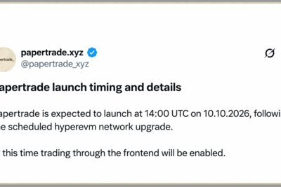 Papertrade Perp DEX Pulls in $118M in 24 Hours With 1,000x Leverage