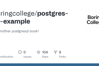 Postgres by Example