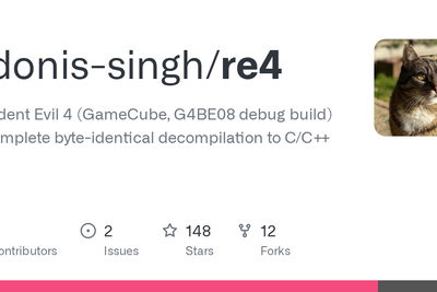 Resident Evil 4 (GameCube) – complete byte-identical decompilation to C/C++