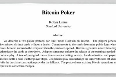 Satoshi’s Abandoned Poker Experiment Returns With a Bitcoin Twist