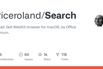 Search – A small, fast WebKit browser for macOS
