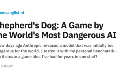 Shepherd's Dog: A Game by the Most Dangerous AI Model