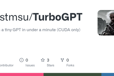 Show HN: TurboGPT: train 22KiB transformer in 13s