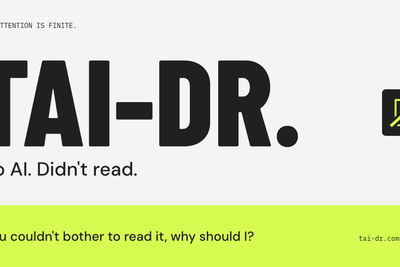 Too AI; Didn't Read
