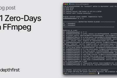 Twenty One Zero-Days in FFmpeg