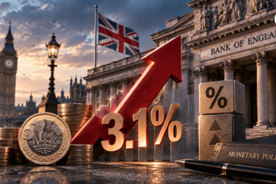 UK Inflation Jumps to 3.1%: Will the BoE Keep Rates Higher for Longer?