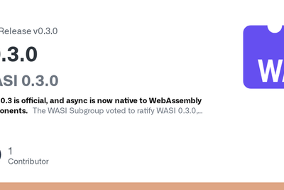WASI 0.3.0 Released
