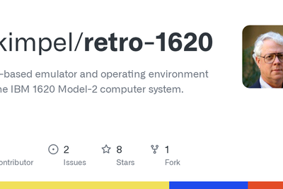 Web-based IBM 1620 emulator and IPL-V from 1963