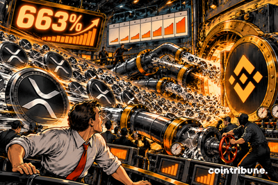 XRP Inflows Jump 663 % While Binance Reserves Barely Move